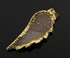 Druzy Gold Electroplated Wing Pendant, (DZY/8002/CHM/W)